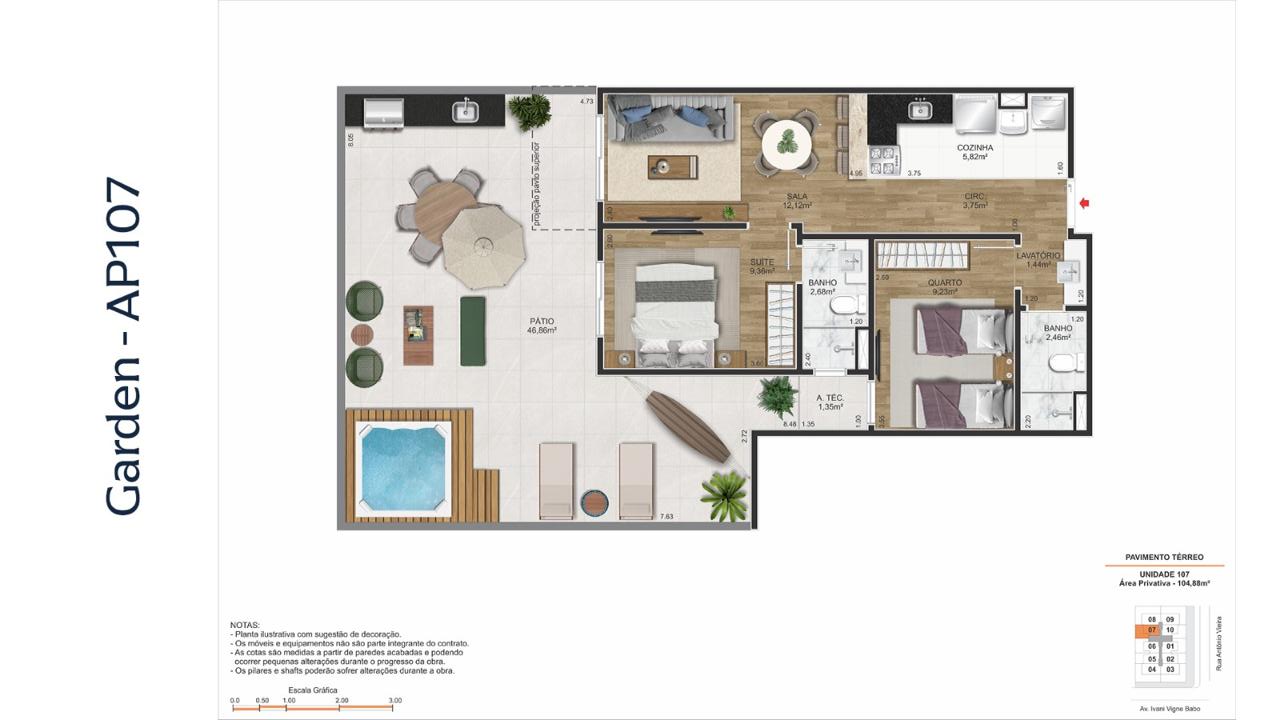 GARDEN APTO 107