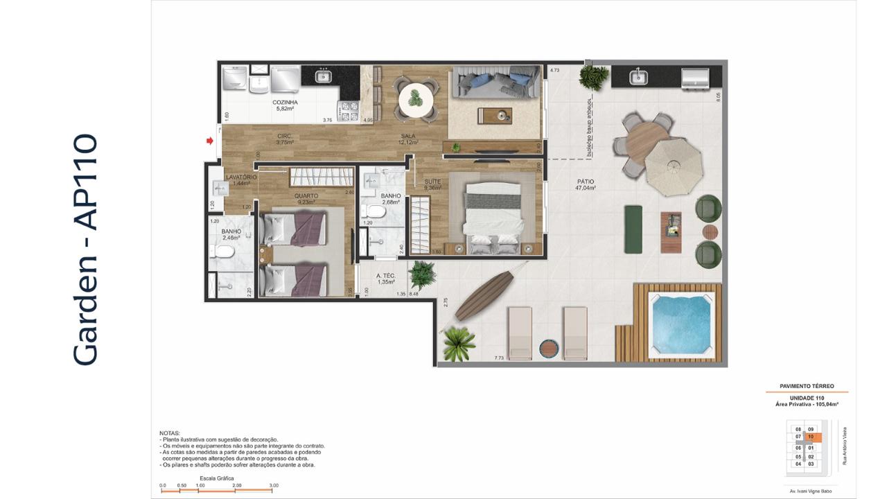 GARDEN APTO 110
